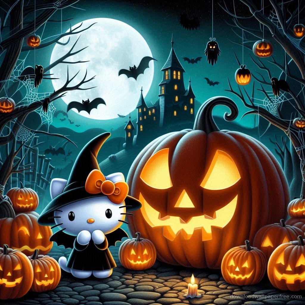 hello kitty halloween wallpaper scary